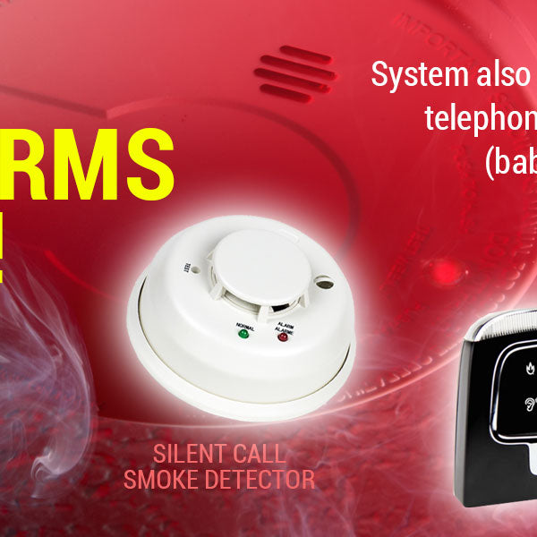 Working Smoke Alarms Save Lives! Assistive signaling devices that flash and vibrate alert the Deaf and hard of hearing to smoke detector and other emergencies in the home. Click anywhere in the photo to got to the safety page. 