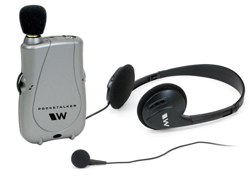 Williams Sound Pocketalker Ultra Amplifier WITH Over the Head Headphone and Mini Earbud Pocketalker 