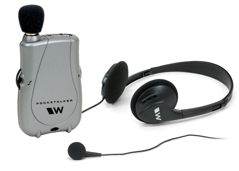 Williams Sound Pocketalker Ultra Amplifier WITH Over the Head Headphone and Mini Earbud PKTDEH