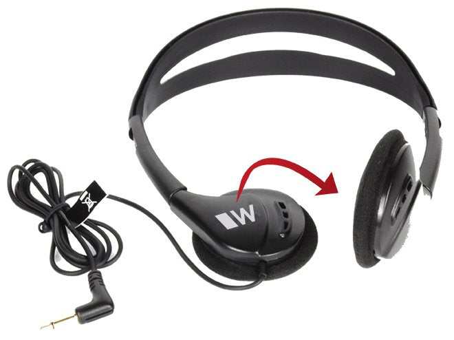 Williams Sound Pocketalker Ultra Amplifier WITH Over the Head Headphone and Mini Earbud PKTDEH