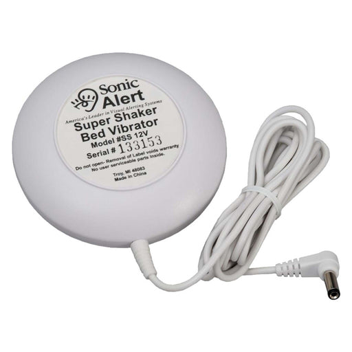 Sonic Alert Replacement 12V Bed Shaker White With Hollow Jack SS12VW